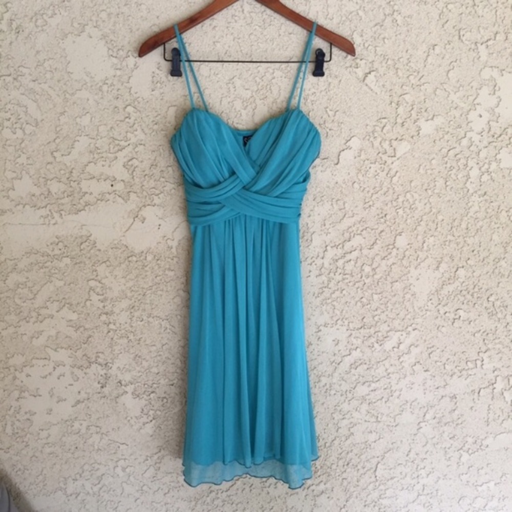Windsor Light Blue Turquoise Strappy Dress
